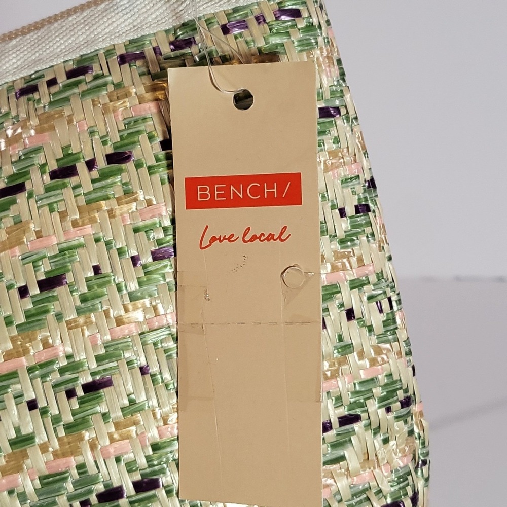 Bench Love Local Woven Abaca Makeup Bag Straw Cosmetic Pouch NWT Tag Error - Picture 4 of 4